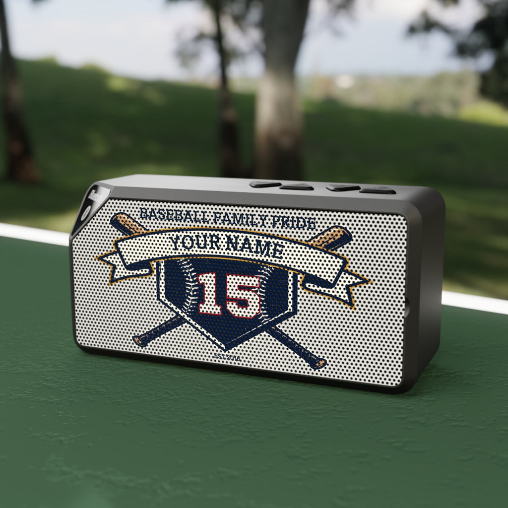 Personalized Baseball Family Bluetooth Speaker — Custom Family Name Wireless Speaker