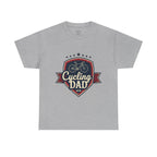 Retro Badge Style: The Vintage Cycling Dad Shield Tee - Magnolia Wild SC