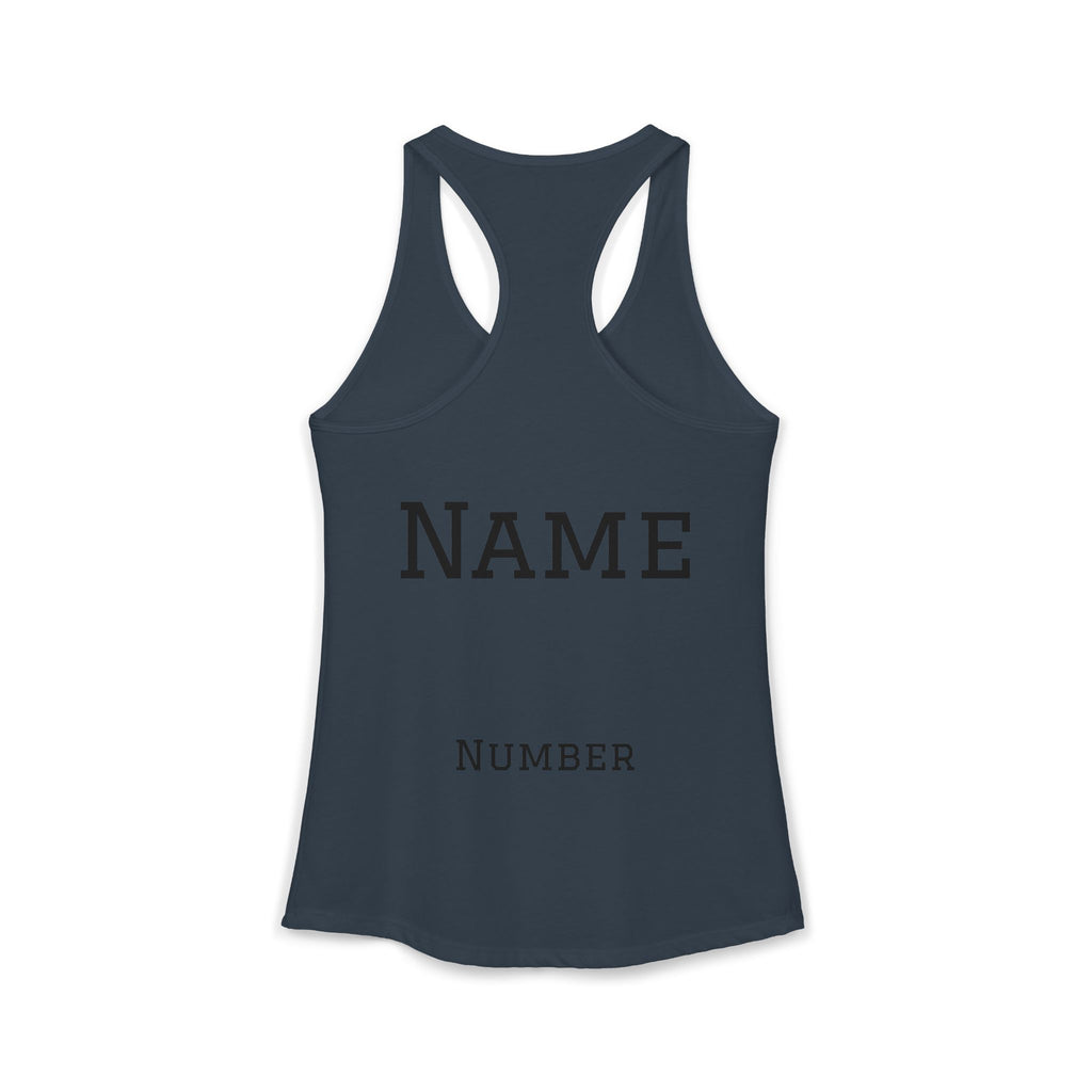 Volleyball Mom Racerback Tank – Personalized Name & Number Option | Lightweight Women’s Volleyball Tank Top - Magnolia Wild SC