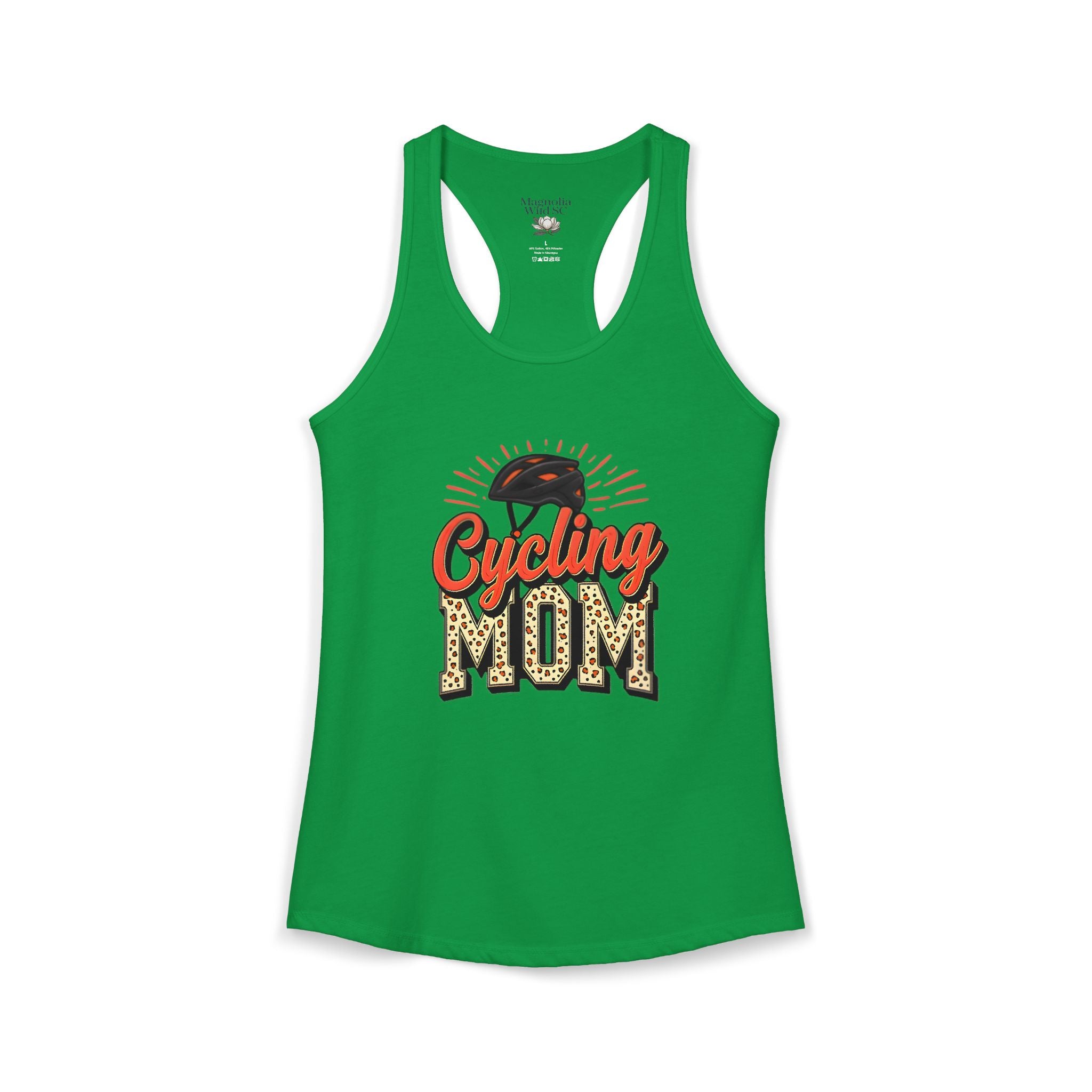 Personalized Cycling Mom Racerback Tank – Personalized Name & Number Option | Lightweight Women’s Cycling Tank TopCycling Racerback Tank - Magnolia Wild SC