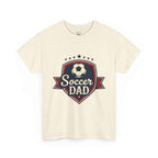 Retro Badge Style: The Vintage Soccer Dad Shield Tee
