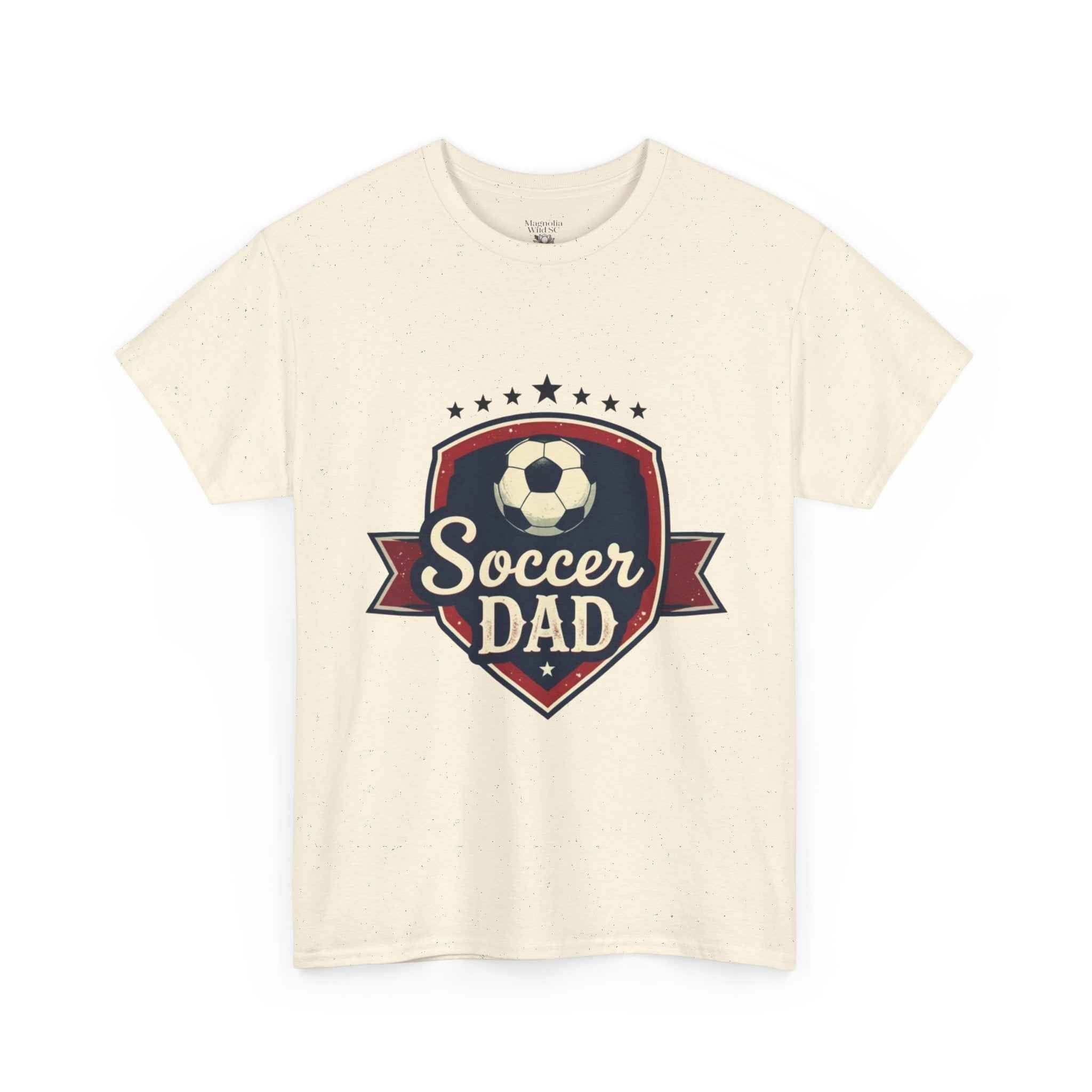 Retro Badge Style: The Vintage Soccer Dad Shield Tee