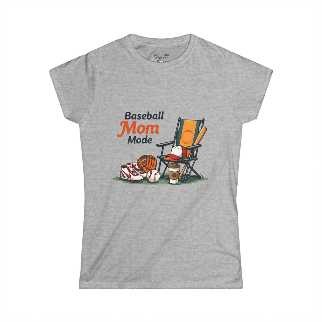 Baseball Mom Mode Tee - Magnolia Wild SC