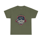 Retro Badge Style: The Vintage Cycling Dad Shield Tee - Magnolia Wild SC