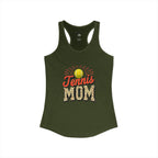 Mom Tennis Mom Racerback Tank – Personalized Name & Number Option | Lightweight Women’s Tennis Tank Top - Magnolia Wild SC