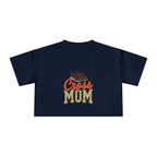 Cross Country Mom Cheetah Print Women's Crop Tee - Magnolia Wild SC