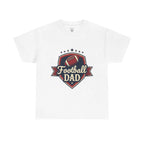 Retro Badge Style: The Vintage Football Dad Shield Tee