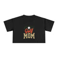 Golf Mom Cheetah Print Women's Crop Tee - Magnolia Wild SC