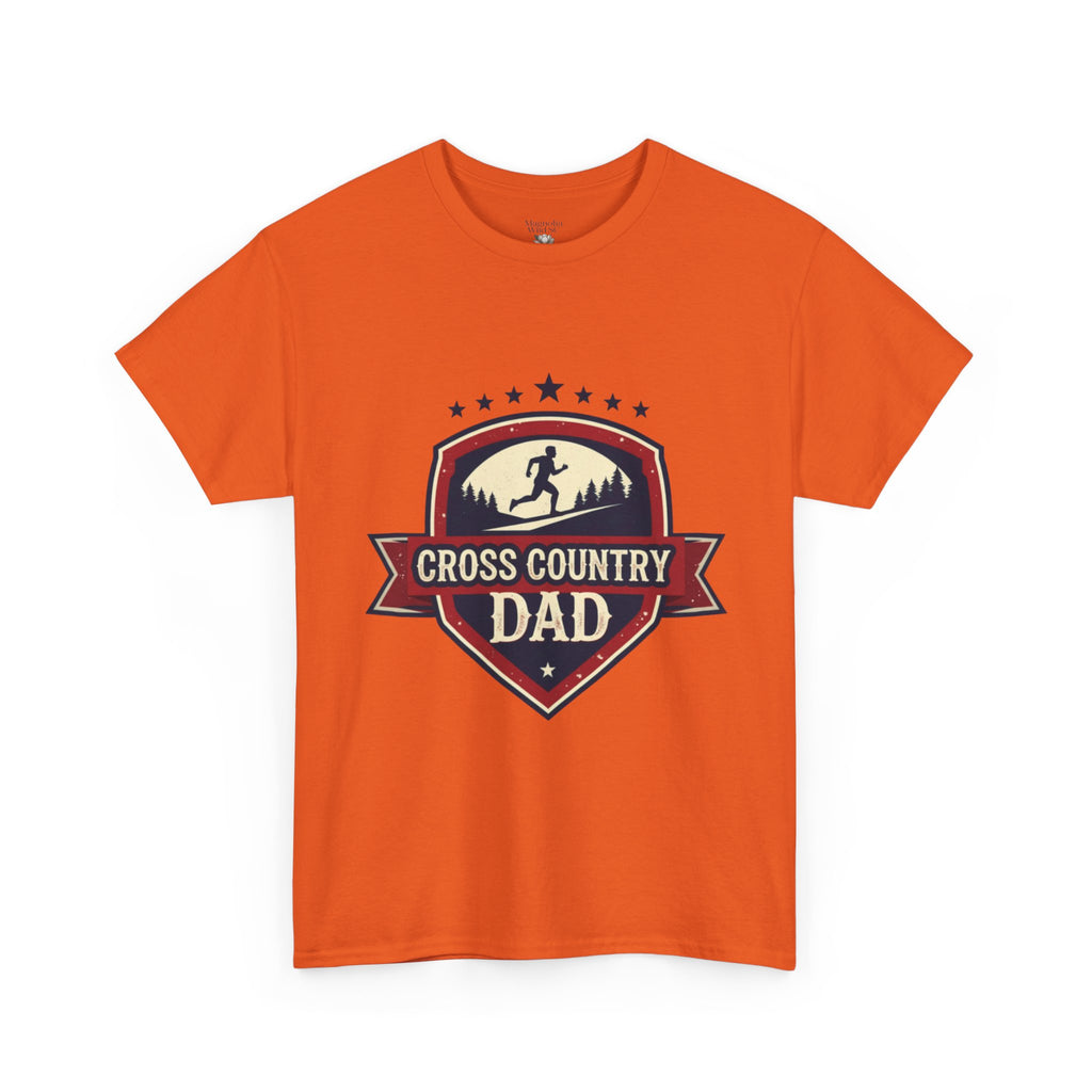 Retro Badge Style: The Vintage Cross Country Dad Shield Tee - Magnolia Wild SC