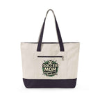 Personalized Soccer Mom Zippered Tote — Weekends Are Booked (Seriously!)