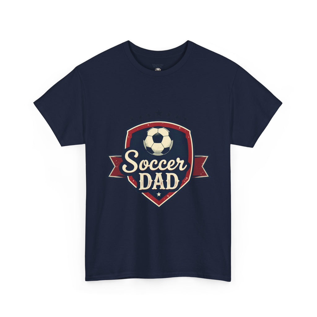 Retro Badge Style: The Vintage Soccer Dad Shield Tee - Magnolia Wild SC