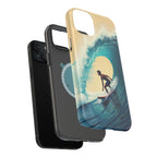 Surfer Riding a Wave iPhone Case — Magnetic Impact-Resistant - Magnolia Wild SC