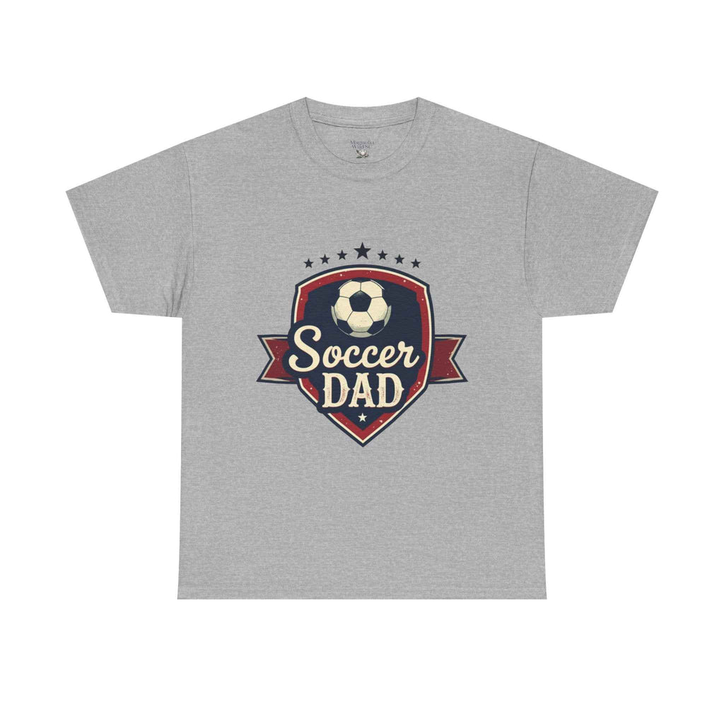 Retro Badge Style: The Vintage Soccer Dad Shield Tee