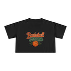 Basketball Mama Crop Tee | Retro Basketball Graphic, Mom Sports Top - Magnolia Wild SC