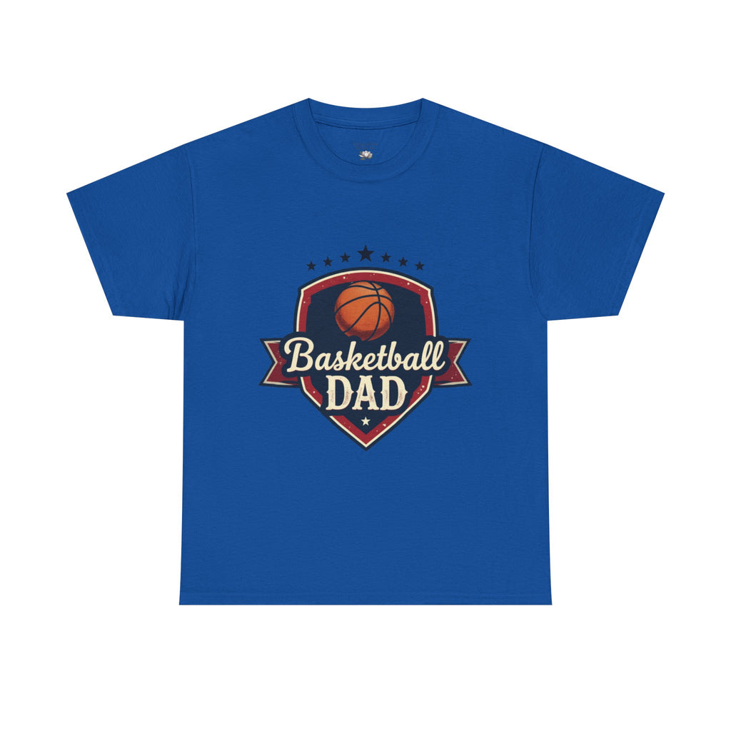 Retro Court Style: The Vintage Basketball Dad Shield Tee - Magnolia Wild SC
