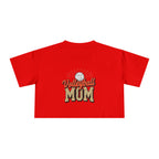 Volleyball Mom Cheetah Print Women's Crop Tee - Magnolia Wild SC