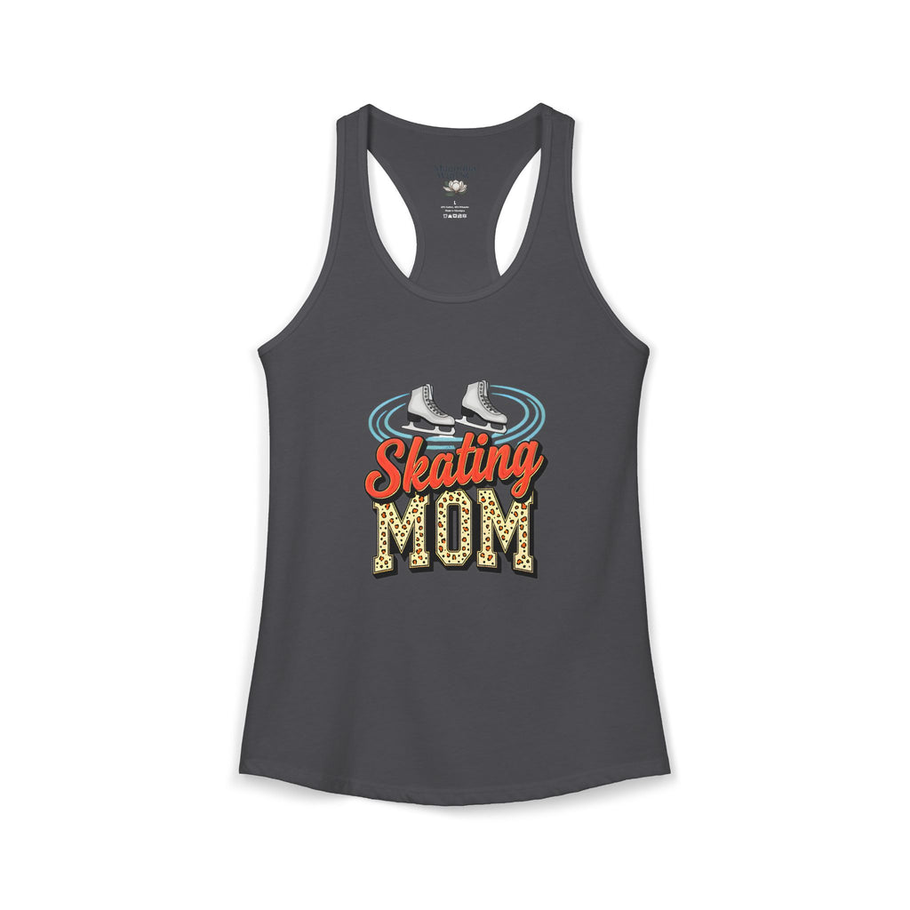 Figure Skating Mom Racerback Tank – Personalized Name & Number Option | Lightweight Women’s Figure Skating Tank Top - Magnolia Wild SC