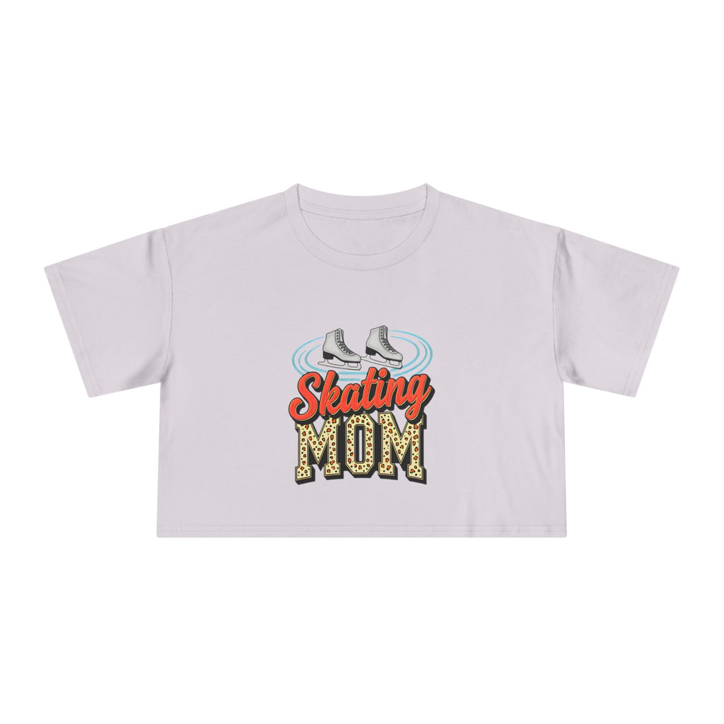 Figure Skating Mom Cheetah Print Women's Crop Tee - Magnolia Wild SC