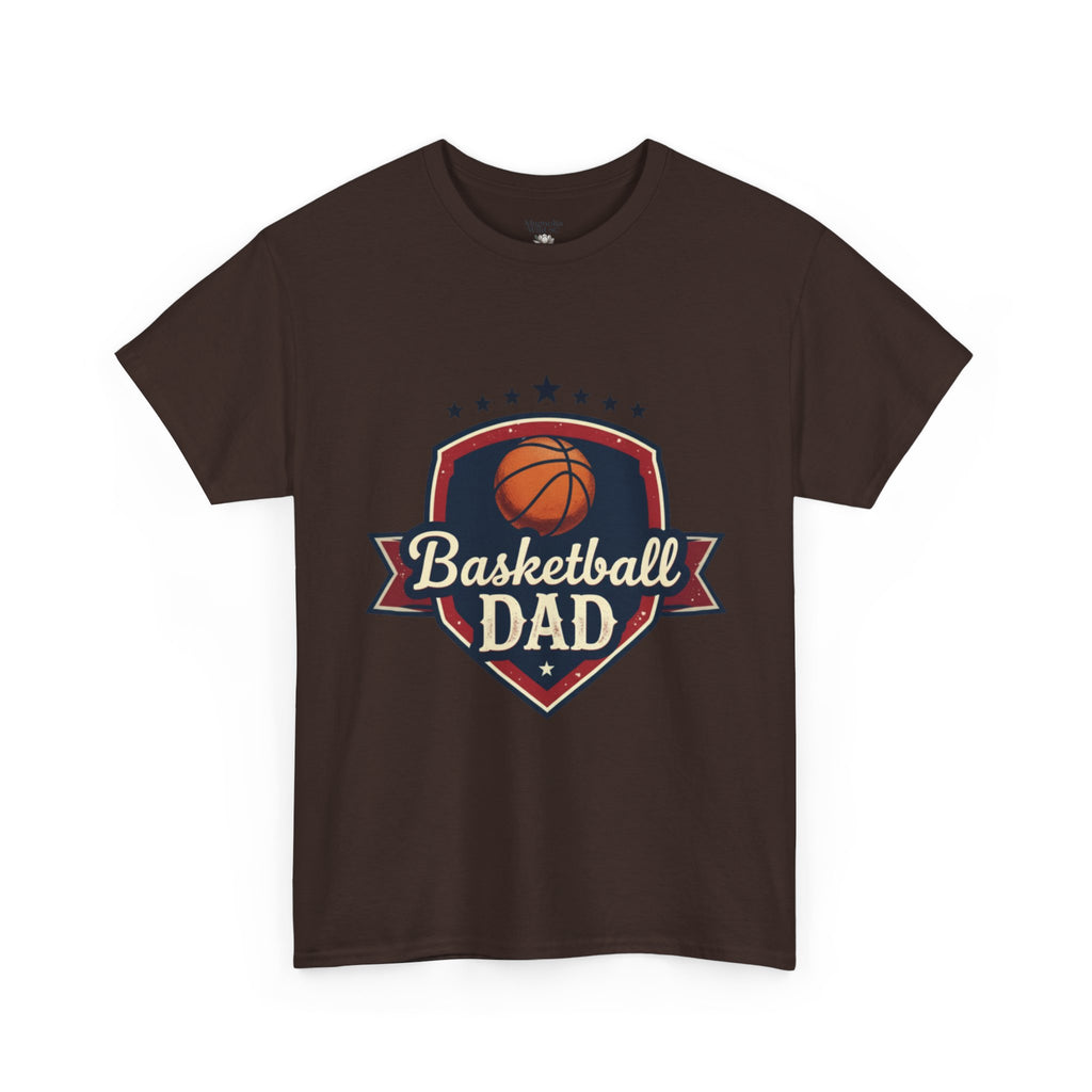Retro Court Style: The Vintage Basketball Dad Shield Tee - Magnolia Wild SC
