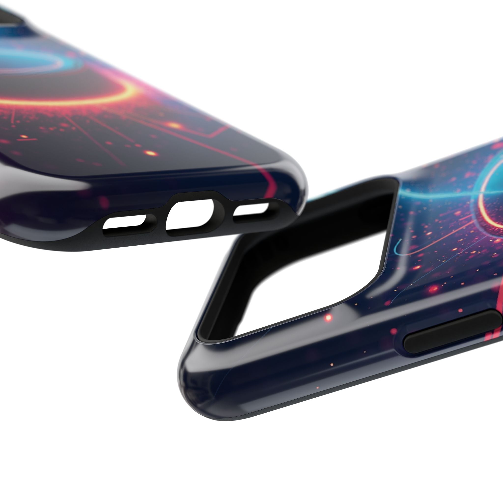 Neon Laser Hockey Puck Impact-Resistant Phone Case - Magnolia Wild SC