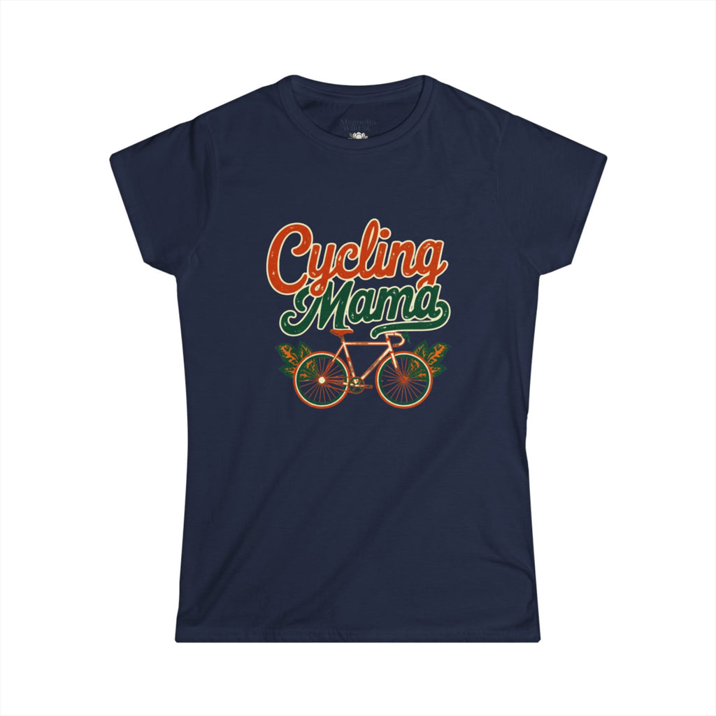 Retro Cycling Mama Tee - Magnolia Wild SC