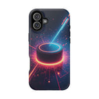 Neon Laser Hockey Puck Impact-Resistant Phone Case - Magnolia Wild SC