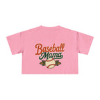 Baseball Mama Crop Tee | Retro Baseball Graphic, Mom Sports Top - Magnolia Wild SC