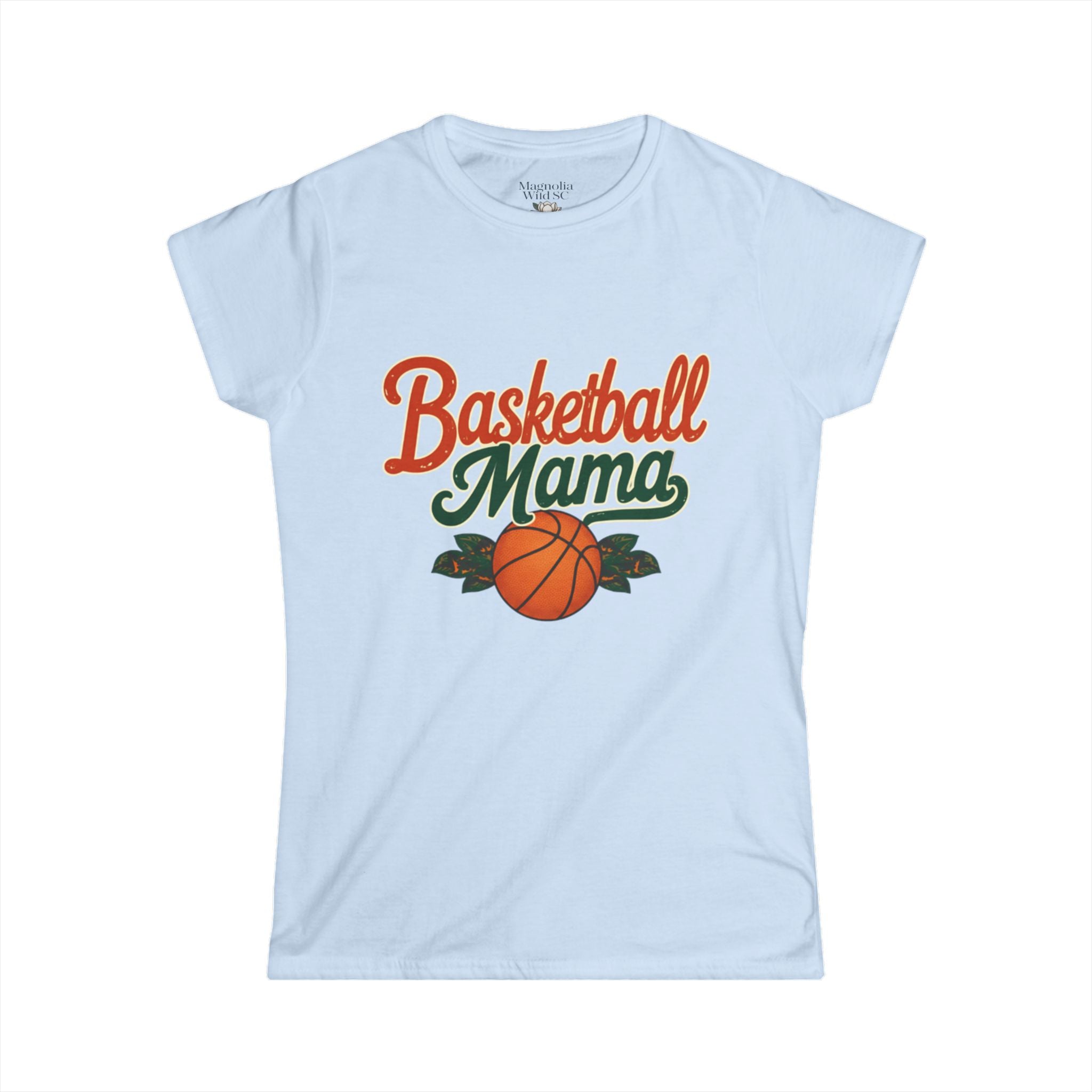 Vintage Inspired Basketball Mama Tee - Magnolia Wild SC
