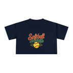 Softball Mama Crop Tee | Retro Softball Graphic, Mom Sports Top - Magnolia Wild SC