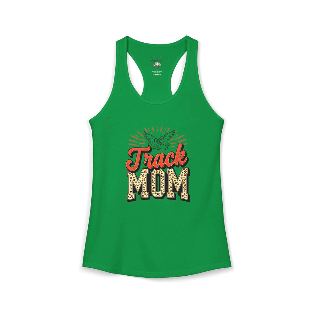 Track Mom Racerback Tank – Personalized Name & Number Option