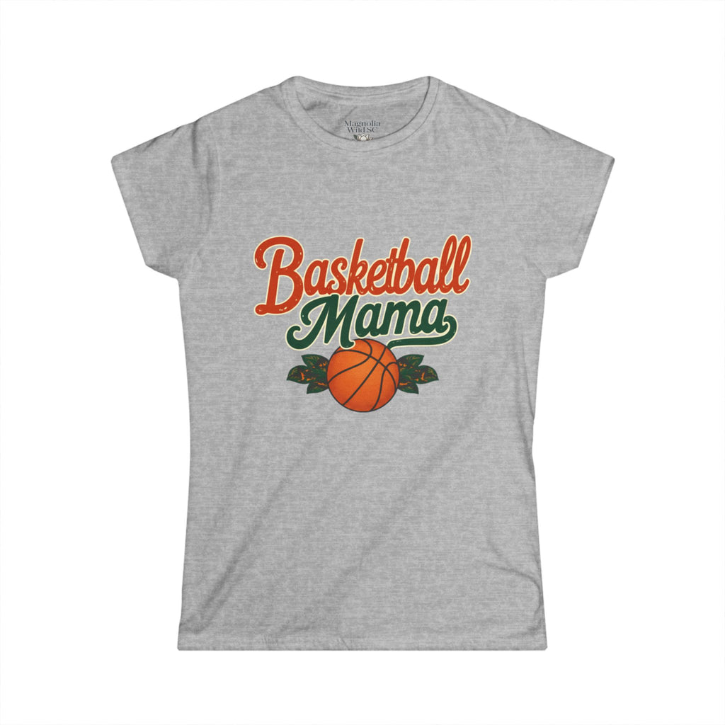 Vintage Inspired Basketball Mama Tee - Magnolia Wild SC