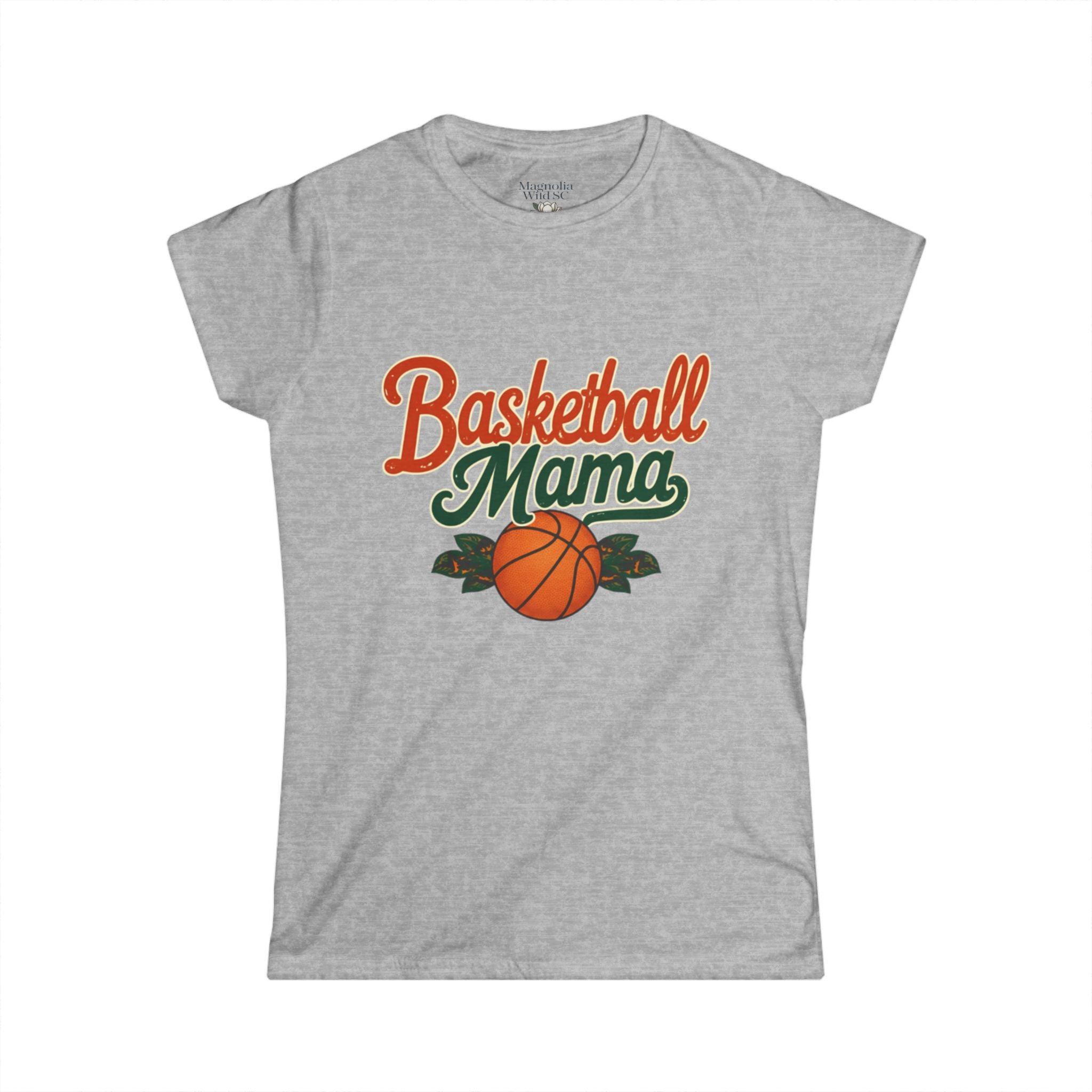 Vintage Inspired Basketball Mama Tee - Magnolia Wild SC