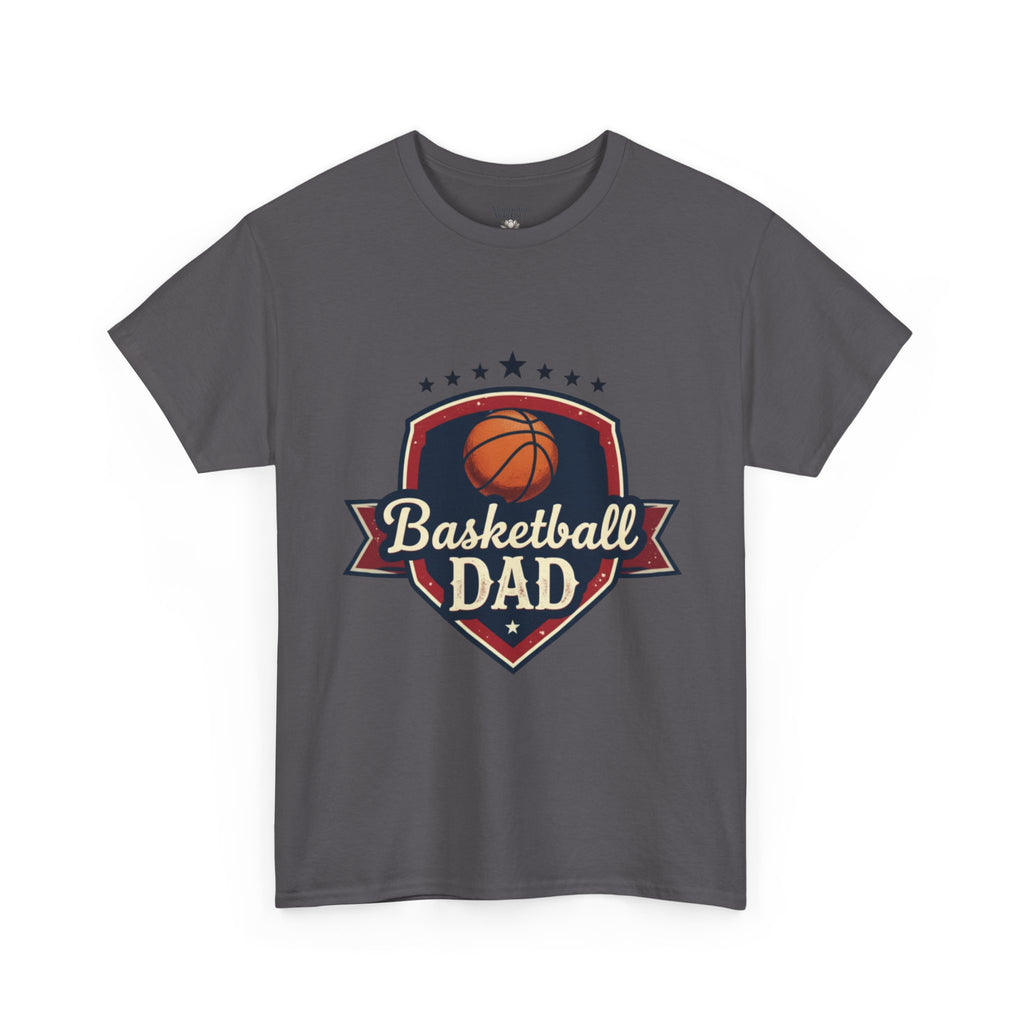 Retro Court Style: The Vintage Basketball Dad Shield Tee - Magnolia Wild SC