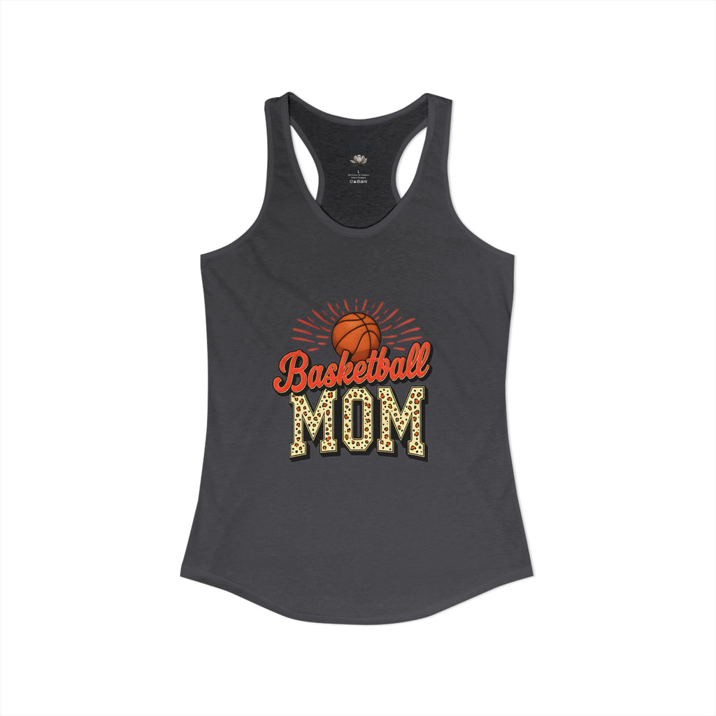 Basketball Mom Racerback Tank – Personalized Name & Number Option | Lightweight Women’s Basketball Tank Top - Magnolia Wild SC