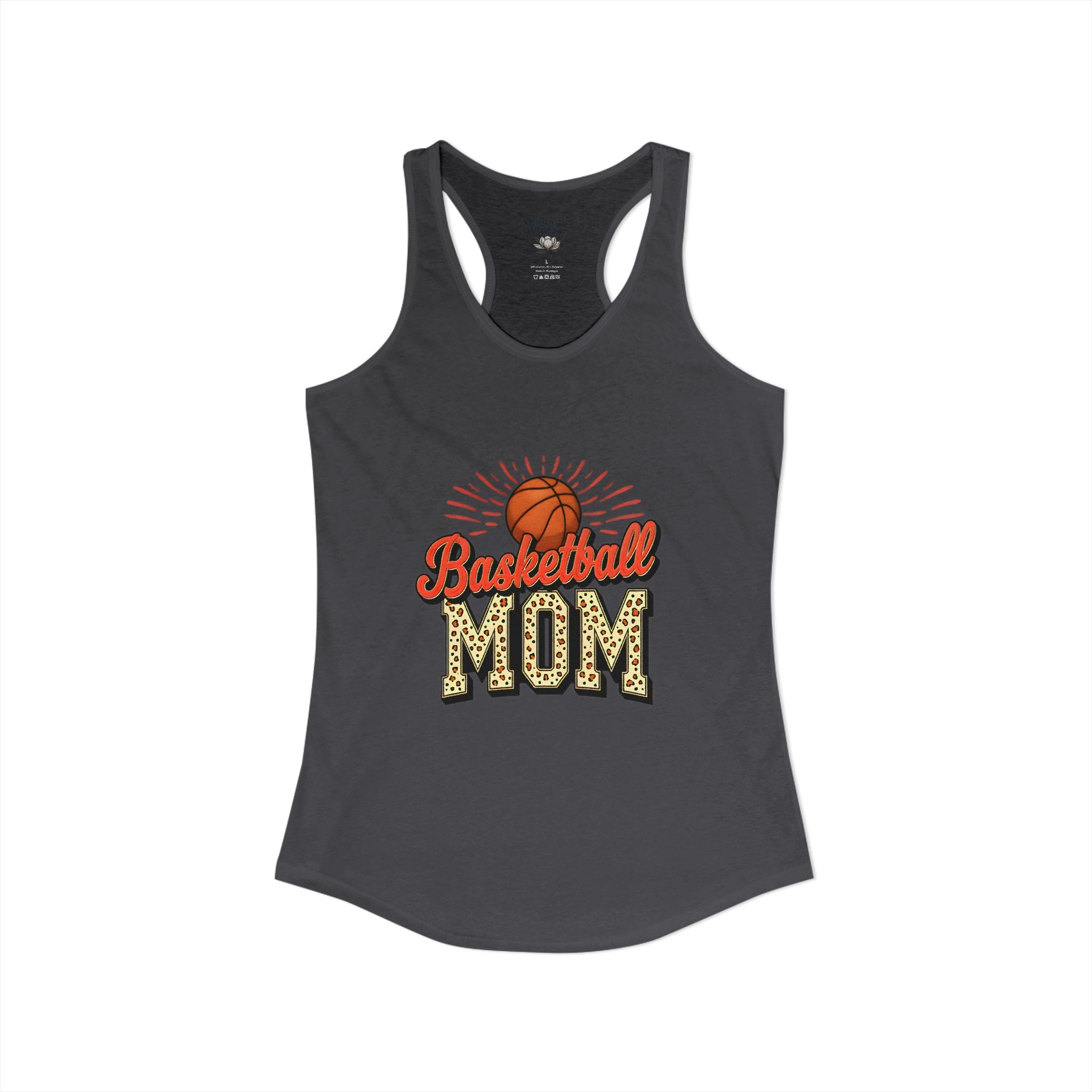 Basketball Mom Racerback Tank – Personalized Name & Number Option | Lightweight Women’s Basketball Tank Top - Magnolia Wild SC