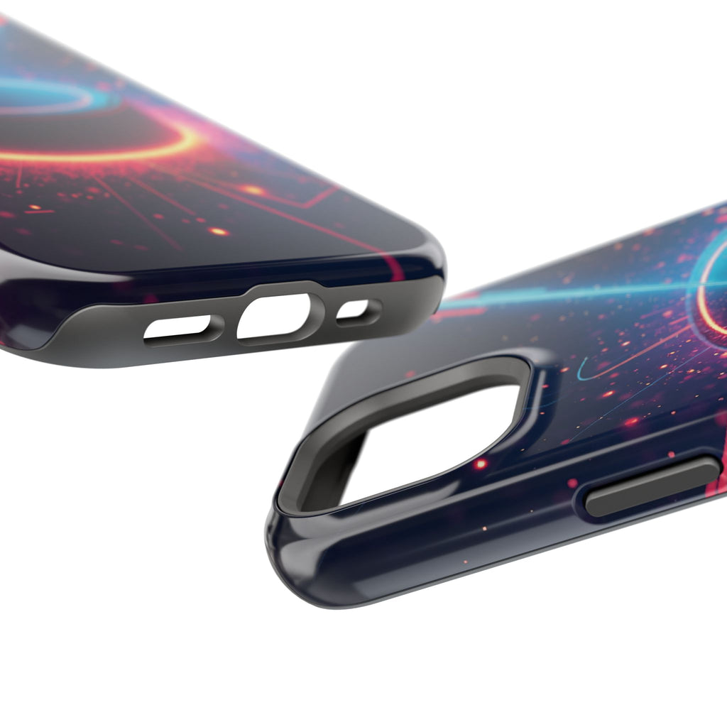 Neon Laser Hockey Puck Impact-Resistant Phone Case - Magnolia Wild SC