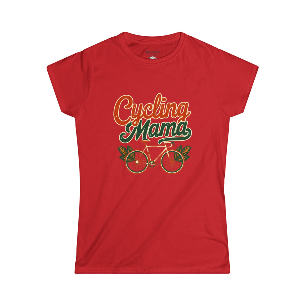 Retro Cycling Mama Tee - Magnolia Wild SC