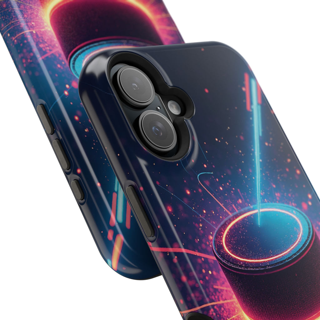 Neon Laser Hockey Puck Impact-Resistant Phone Case - Magnolia Wild SC
