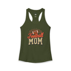 Football Mom Racerback Tank – Personalized Name & Number Option | Lightweight Women’s Football Tank Top - Magnolia Wild SC