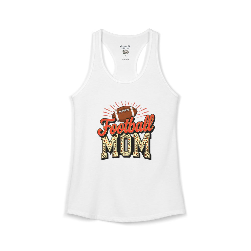 Football Mom Racerback Tank – Personalized Name & Number Option | Lightweight Women’s Football Tank Top - Magnolia Wild SC