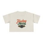 Hockey Mama Crop Tee | Retro Hockey Graphic, Mom Sports Top - Magnolia Wild SC