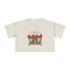 Volleyball Mom Cheetah Print Women's Crop Tee - Magnolia Wild SC