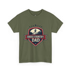 Retro Badge Style: The Vintage Cross Country Dad Shield Tee - Magnolia Wild SC