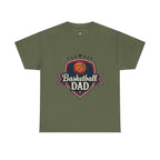 Retro Court Style: The Vintage Basketball Dad Shield Tee - Magnolia Wild SC