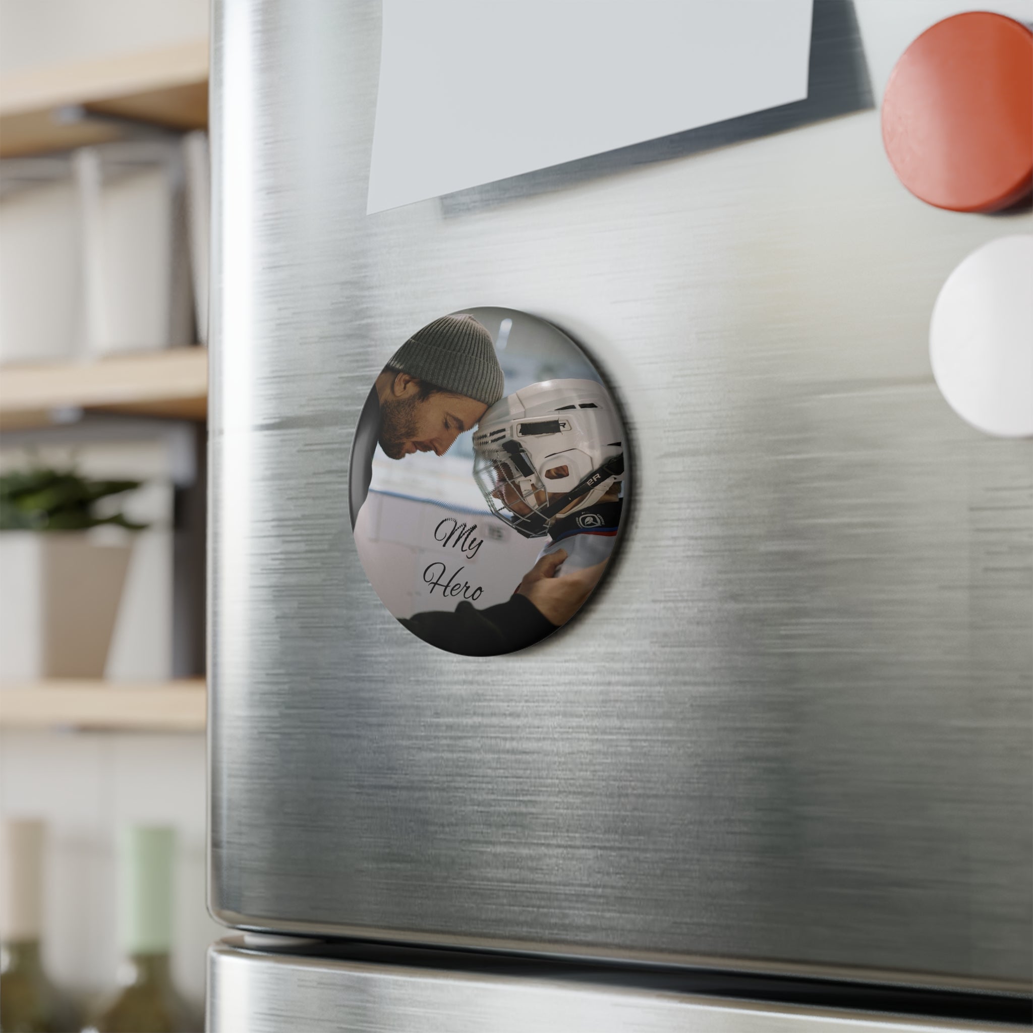 Custom Photo Button Magnet — Round Keepsake for Players & Parents - Magnolia Wild SC