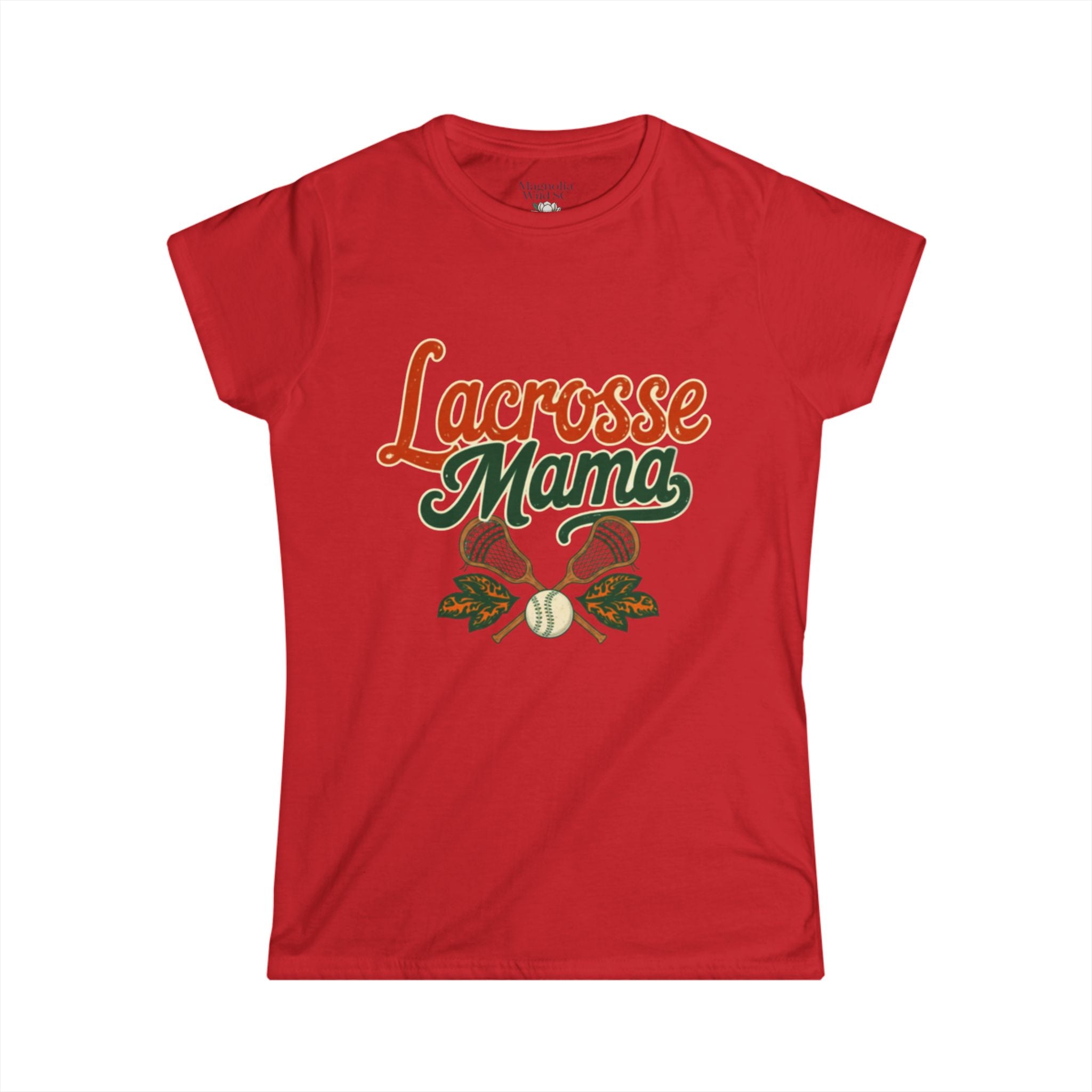 Vintage Inspired Lacrosse Mama Tee - Magnolia Wild SC