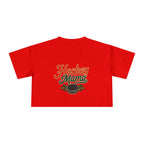 Hockey Mama Crop Tee | Retro Hockey Graphic, Mom Sports Top - Magnolia Wild SC