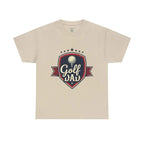 Retro Badge Style: The Vintage Golf Dad Shield Tee