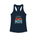 Swim Mom Racerback Tank – Personalized Name & Number Option | Lightweight Women’s Swim Tank Top - Magnolia Wild SC