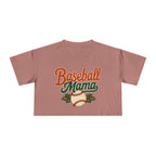 Baseball Mama Crop Tee | Retro Baseball Graphic, Mom Sports Top - Magnolia Wild SC